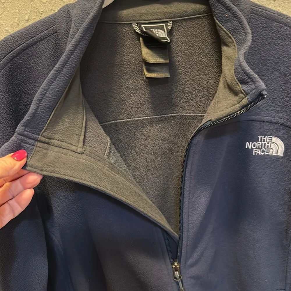 The North Face Fleece Windwall Jacket Coat Navy Blue Men’s Size Large